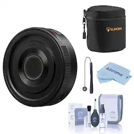 Bundle - Panasonic - LUMIX S 26mm f/8 Lens, with Included Value