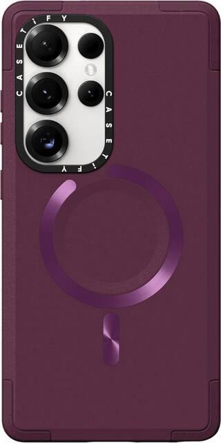 CASETiFY - Galaxy S25 Ultra - Force Case - Mulberry (Wireless Charging Compatible) - Mulberry