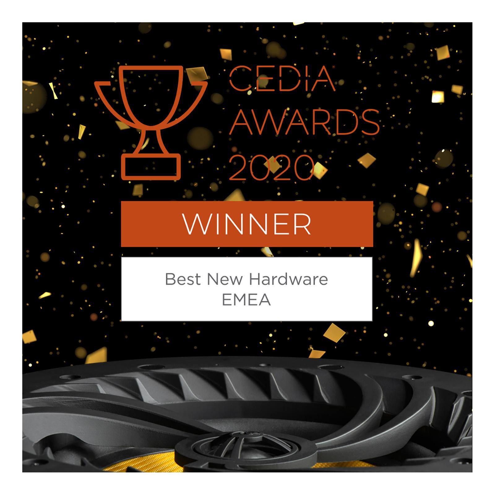 CEDIA AWARDS 2020  
WINNER  
Best New Hardware EMEA