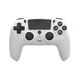 Cluzine - For PS5 Bluetooth Wireless Game Controller 6-Axis Gyro Dual Vibration Motion Sensing Hall Effect Gamepad - White