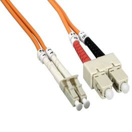 Sanoxy - 1m LC/SC Duplex 50/125 Multimode OM2 Fiber Optic Cable - Multi