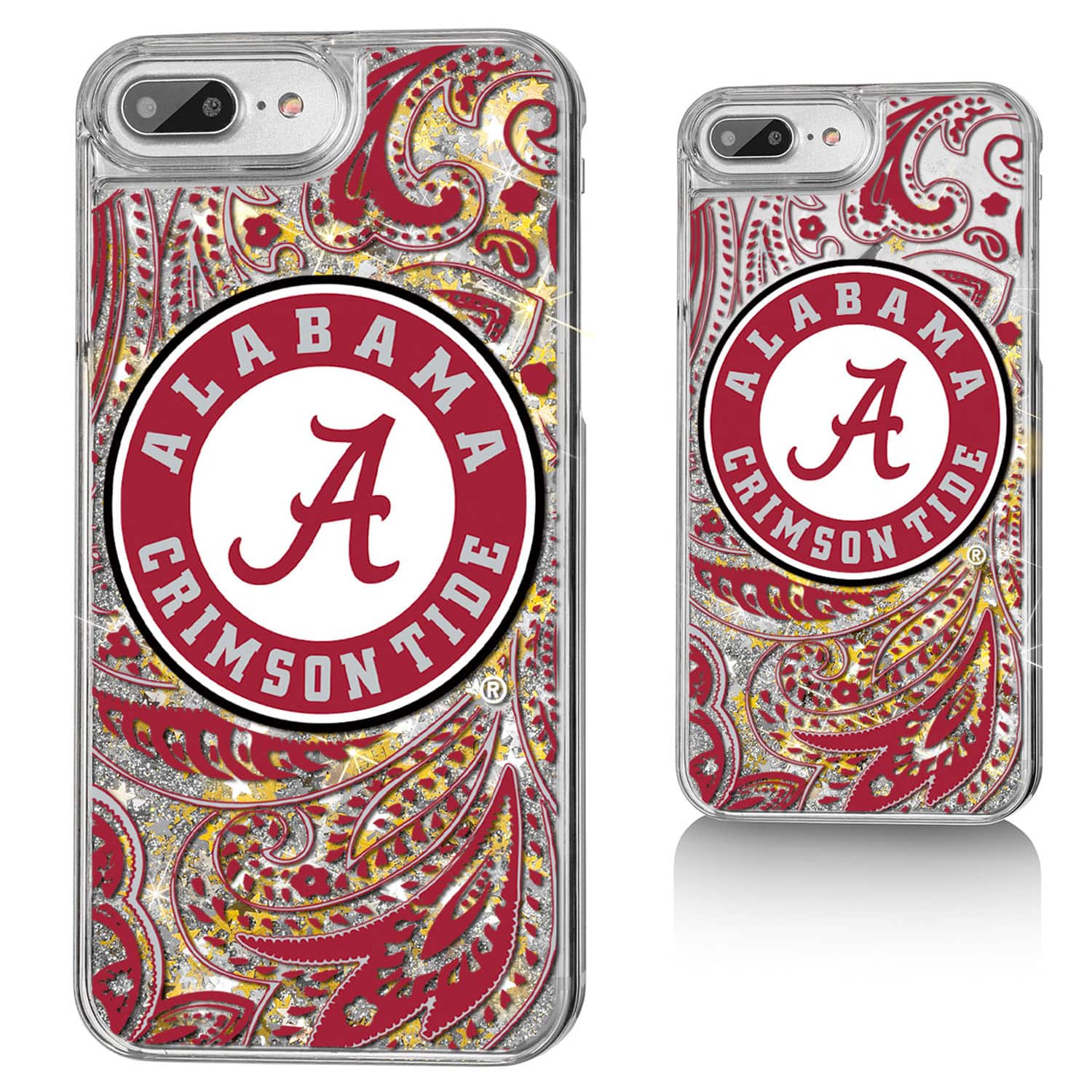Keyscaper - Alabama Crimson Tide iPhone Glitter Paisley Design Case - 12 Pro Max - Multicolor