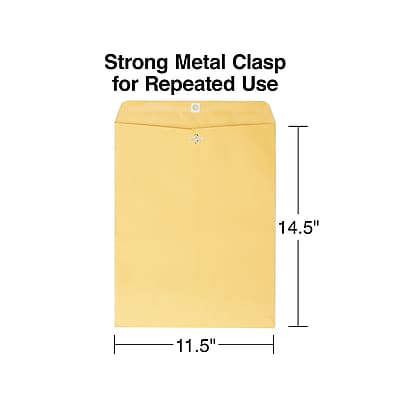 Strong Metal Clasp for Repeated Use  
14.5"  
11.5"