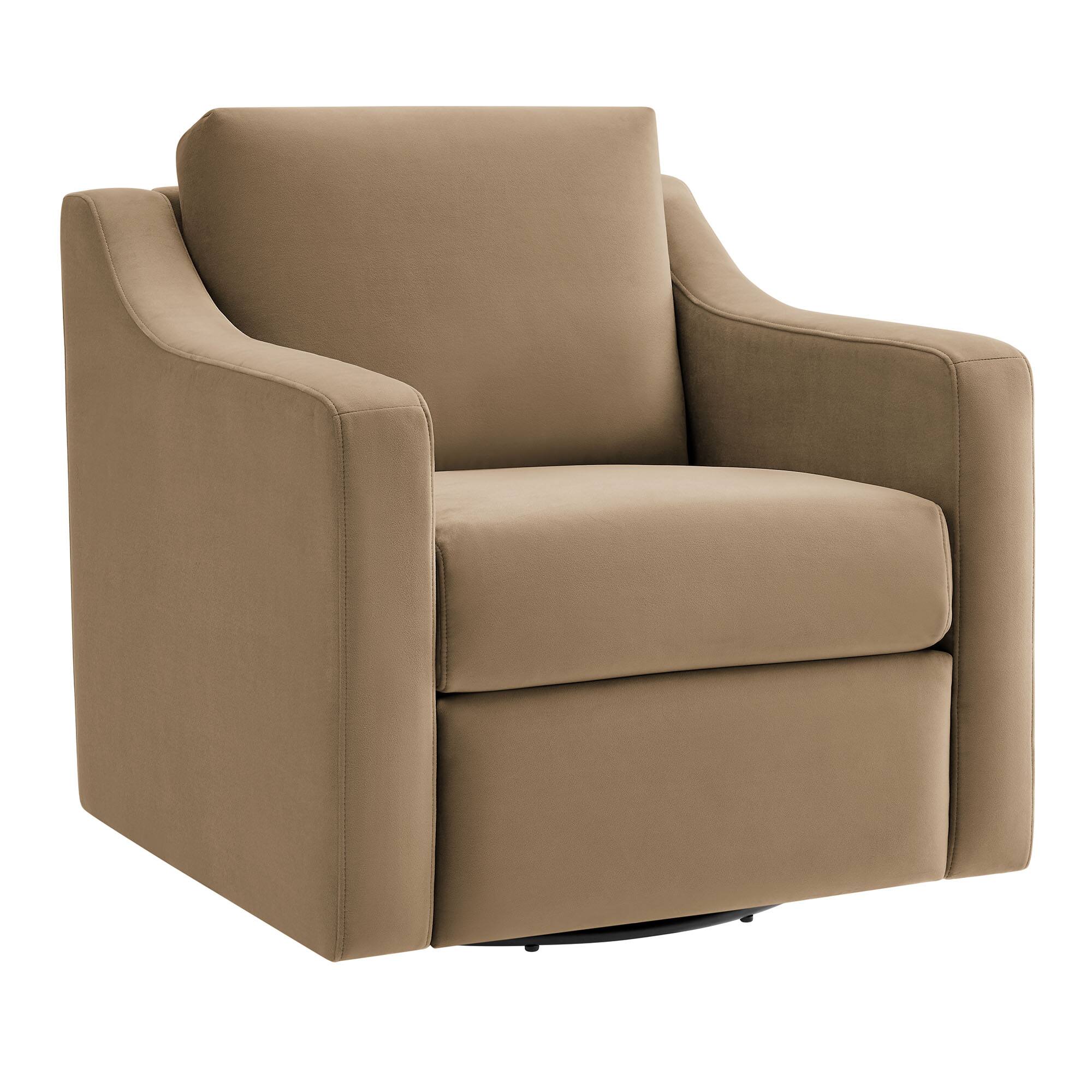 Liora Performance Velvet Armchair by Modway - Brown