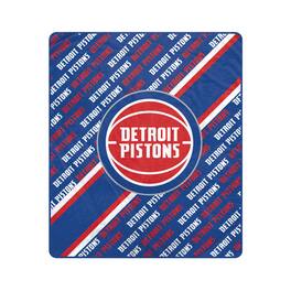 Pegasus - Detroit Pistons 60" x 70" Diagonal Lined Wordmark Ultra Soft Blanket - Multicolor