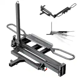 Homevol - Heavy-Duty 330 LBS Hitch Bike Rack, Smart Tilt Design, Adjustable Tray & 4-Lock Safety - Black