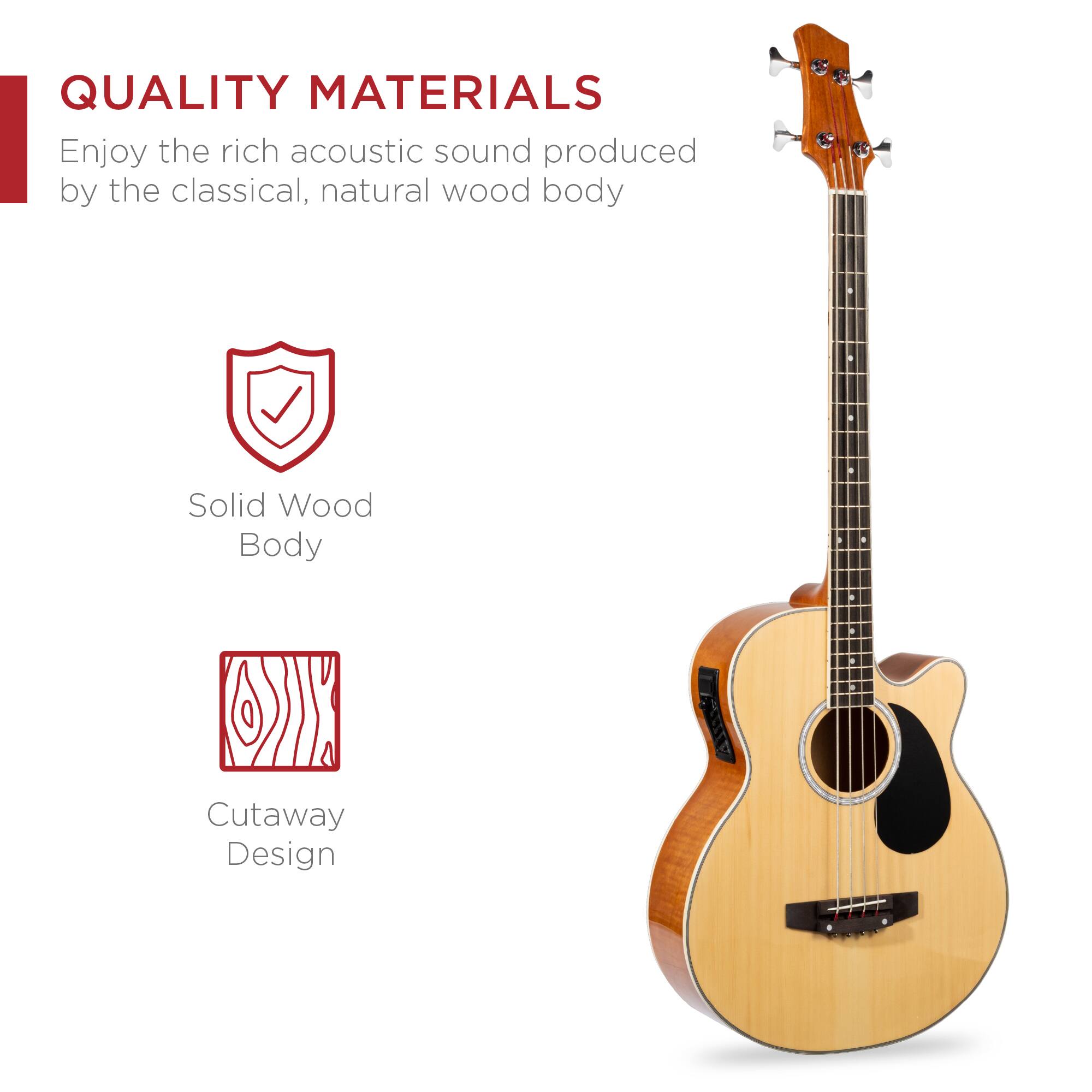 QUALITY MATERIALS

Enjoy the rich acoustic sound produced by the classical, natural wood body

- Solid Wood Body
- Cutaway Design