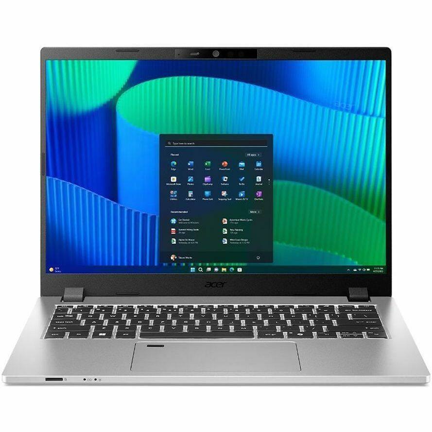 Alt View 3. Acer - Acer TravelMate P2 14 P214-56 TMP214-56-54NF 14" Notebook - WUXGA - 60 Hz - Intel Core 5 120U - 16 GB - 512 GB SSD - Silver.