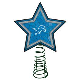 The Memory Company - Detroit Lions Mosaic Tree Topper - Multicolor