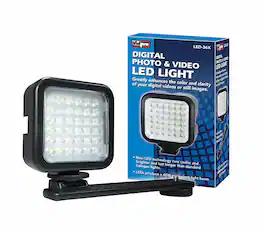 Vidpro - 36 LED Photo & Video Light with Bracket - Black