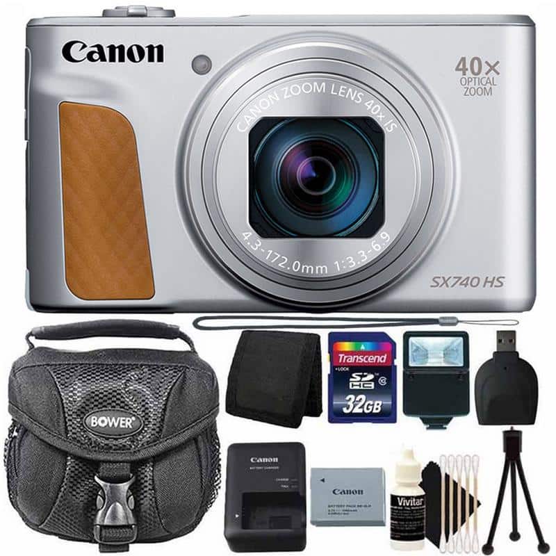 Canon PowerShot SX740 HS Digital Camera + 32G Card + Accessory Kit