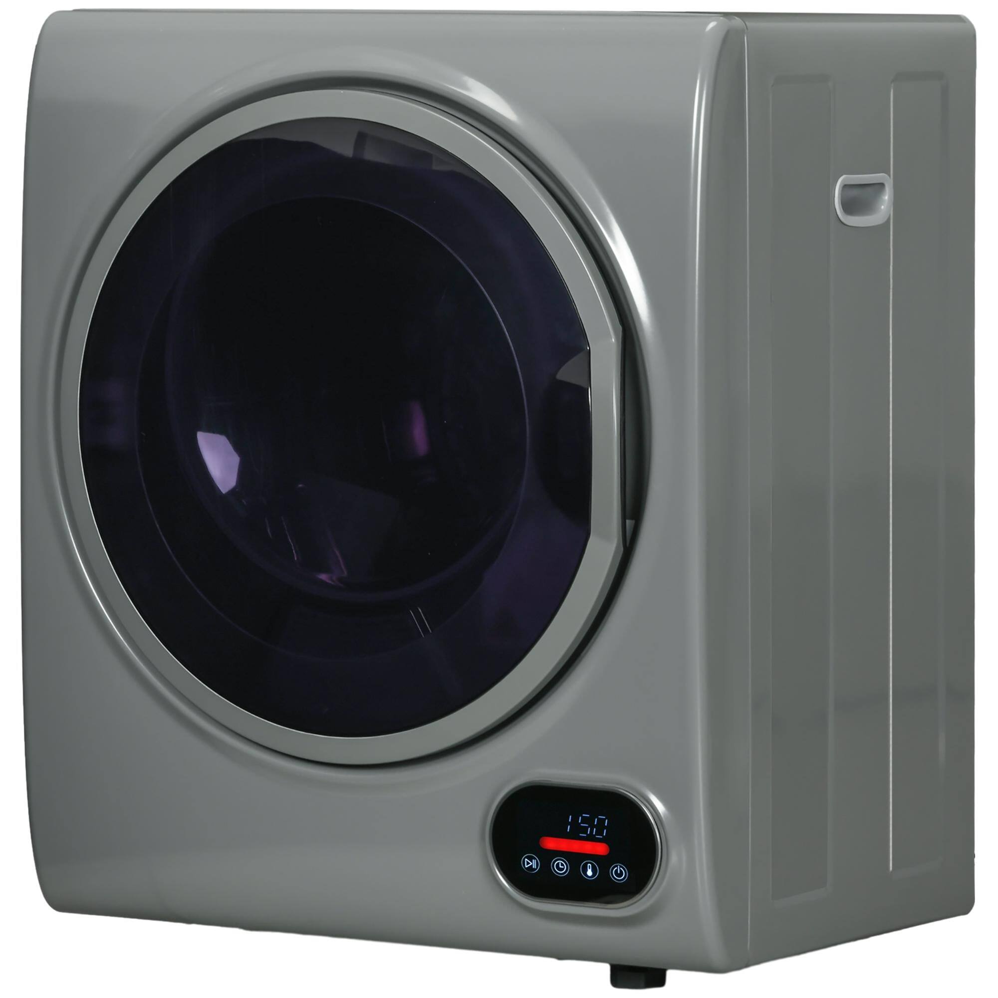 Front. Resenkos - 1.5 cu.ft Portable Compact Clothes Laundry Dryer with Intelligent Drying for Apartments Dorms RVs, Charcoal Gray - Charcoal Gray.