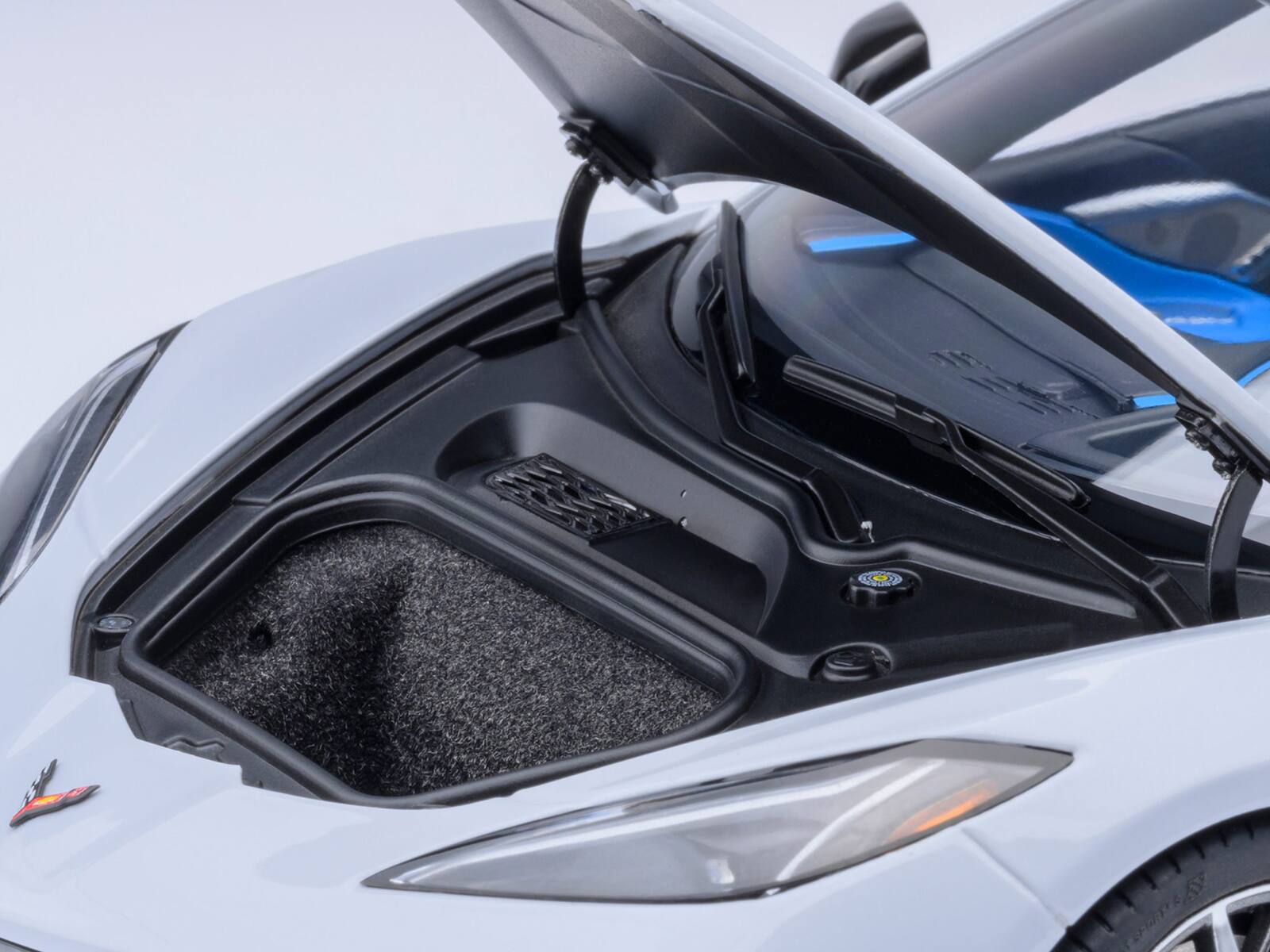 Alt View 2. Autoart - 2020 Chevrolet Corvette C8 Stingray Ceramic Matrix Gray Metallic 1/18 Model Car by Autoart.