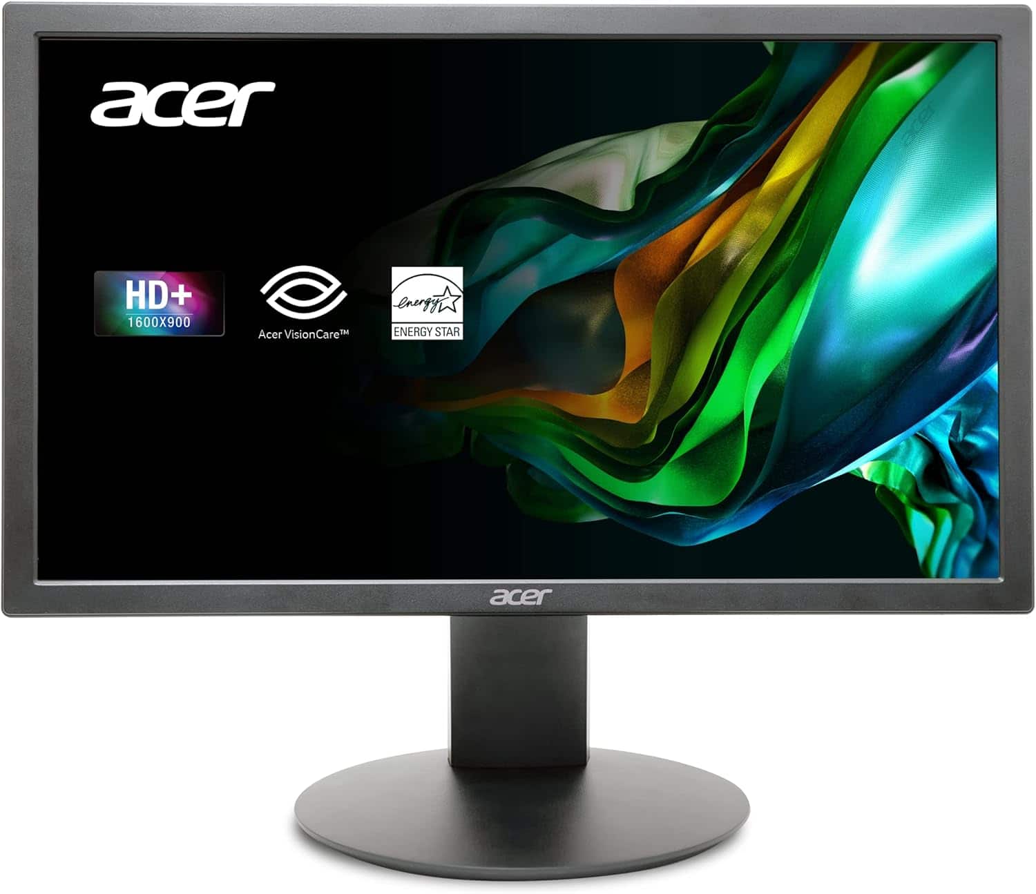 Acer - Refurbished Excellent - Refurbished K202Q BI 19.5" LCD Monitor 75Hz 1600x900 HD+ TN 6ms 200Nit HDMI VGA - Black