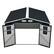 Alt View 7. Mondawe - 8x8 FT Outdoor Storage Shed with Protective Film, Four Daylight Windows and Lockable Doors - Dark Gray.