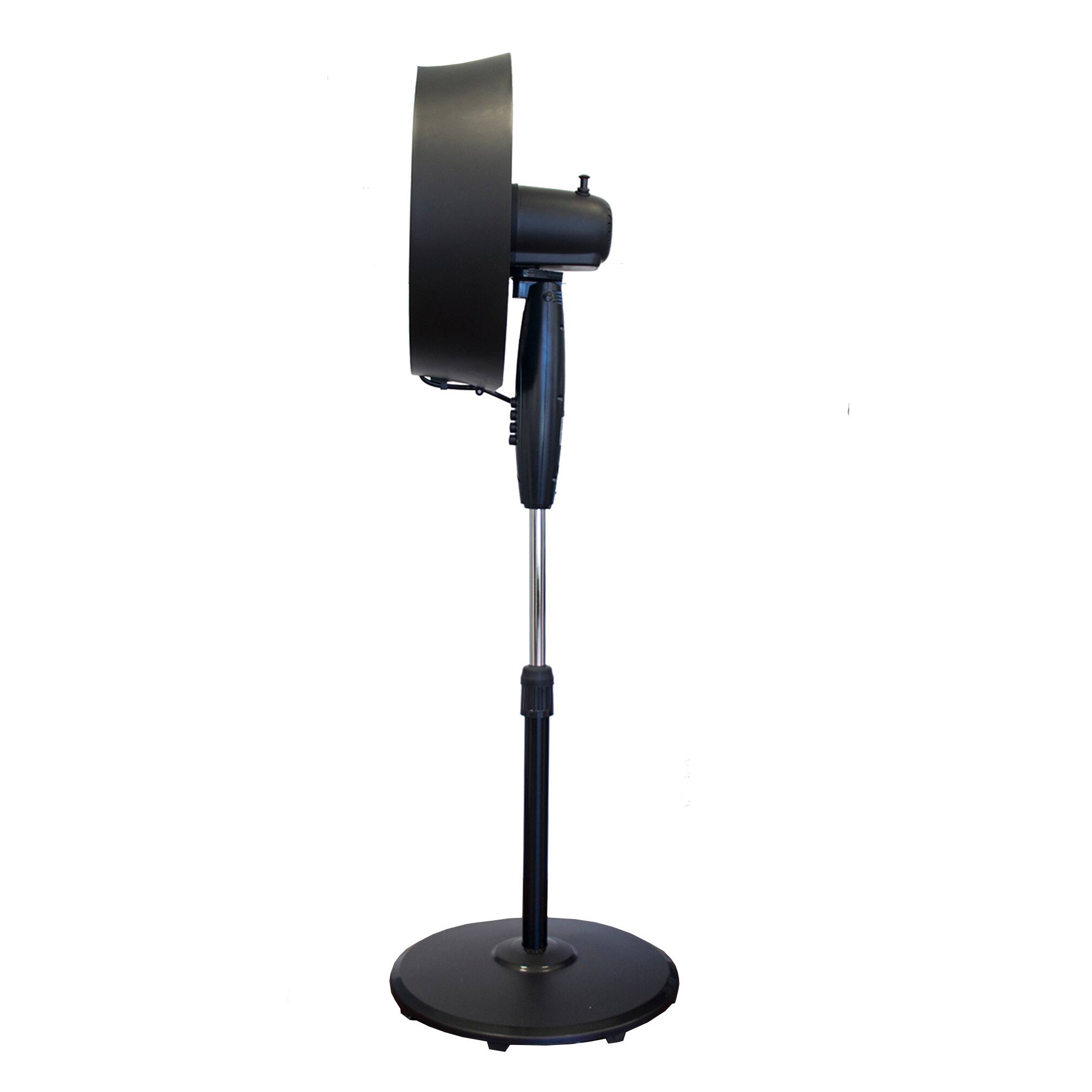Alt View 4. SPT - 18" Pedestal Fan - Black.