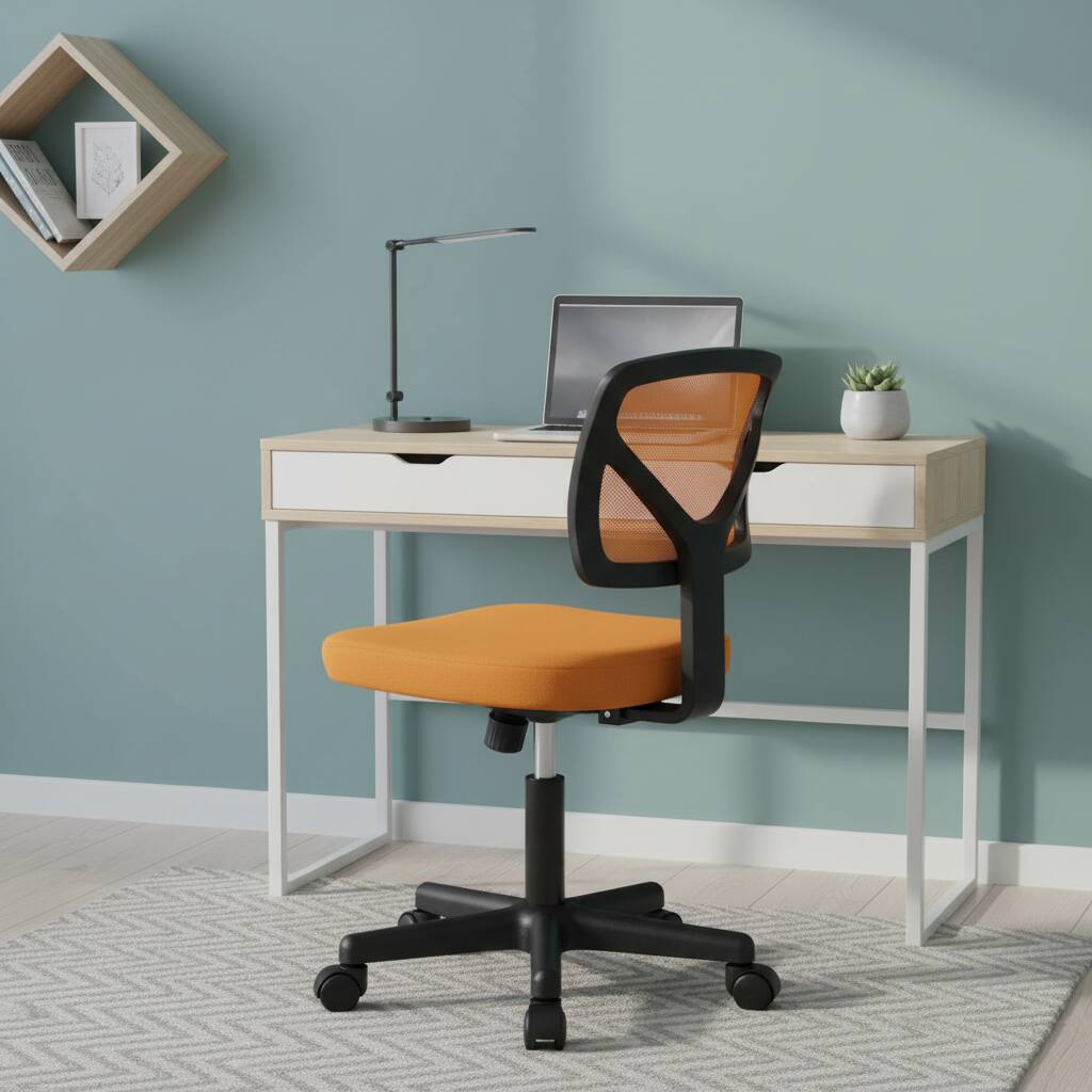 Alt View 1. AOITUN - Ergonomic Orange Office Computer Desk Chair - Height Adjustable, Breathable Mesh, Ideal for Kids and Teens - Orange.