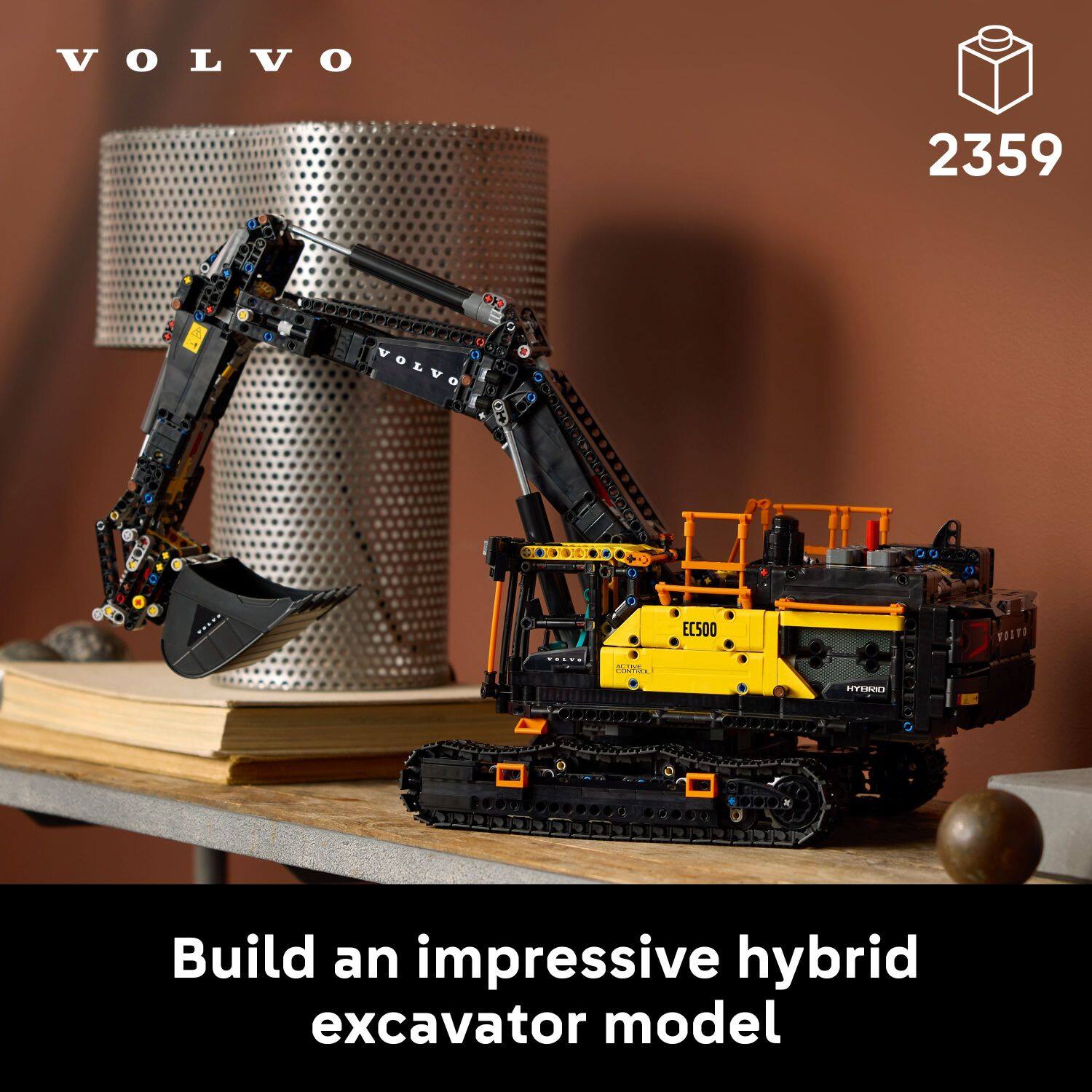 VOLVO 2359 Build an impressive hybrid excavator model