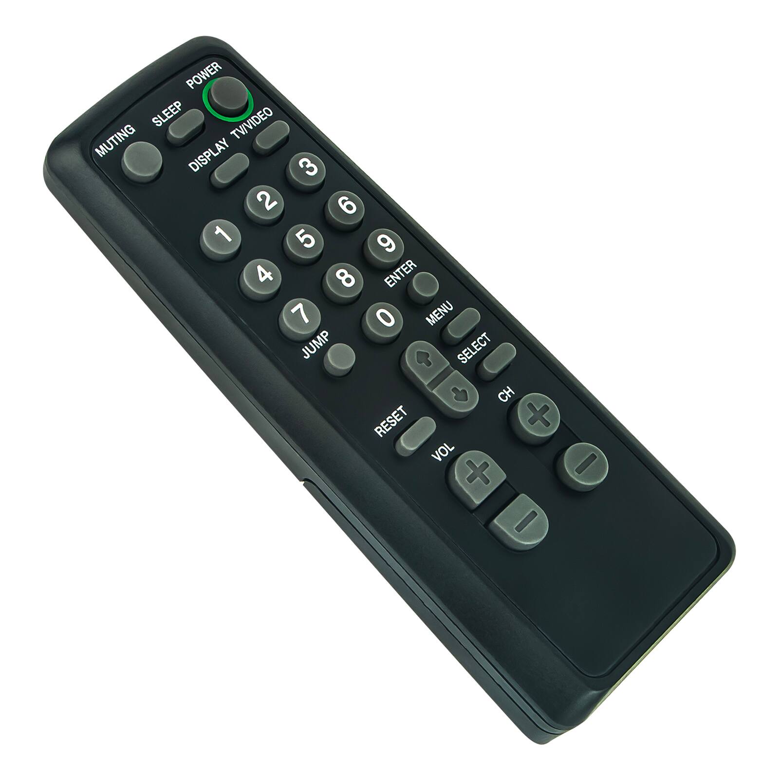 POWER SLEEP TV/VIDEO MUTING DISPLAY 3 2 6 1 5 9 4 8 ENTER 7 0 MENU JUMP SELECT RESET 8 CH X VOL + I
