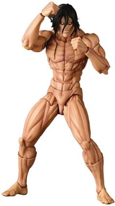 PopMarket - Kaiyodo - Attack on Titan - Revoltech Amazing Yamaguchi - Eren Yeager Action Figure - COLLECTIBLES - Multicolor