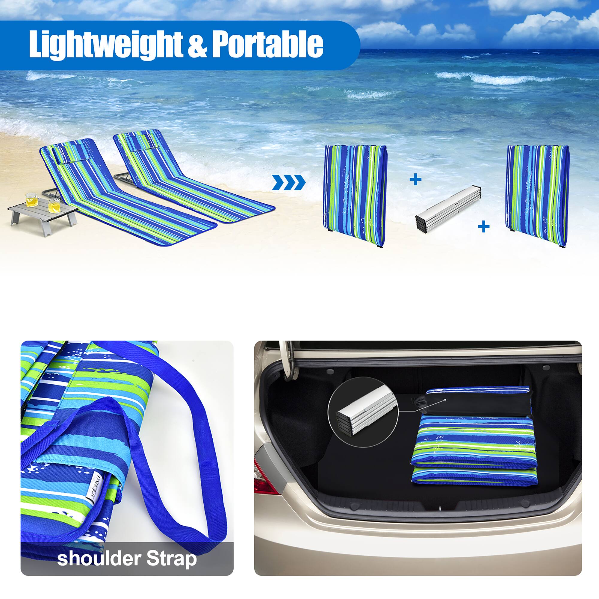 Lightweight & Portable

shoulder Strap