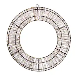 Celebrations - LED Wreath 22 in. Hanging Decor - Warm White