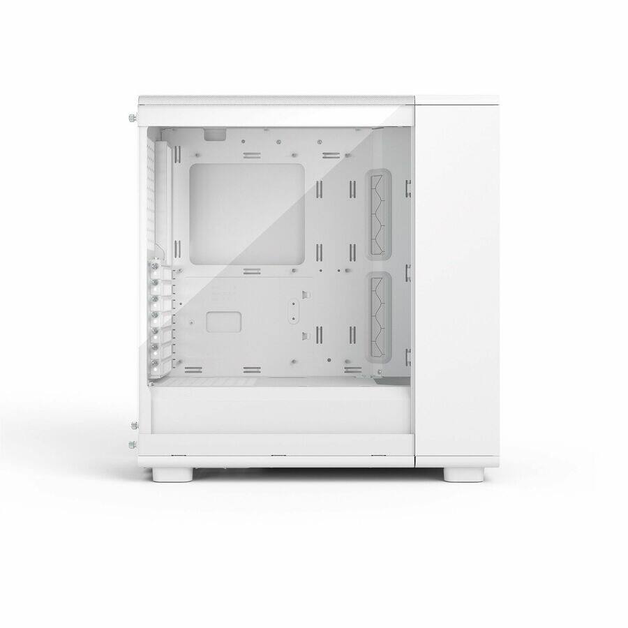 Back. Fractal Design - Fractal Design Epoch White RGB - Tempered Glass, Mesh Front, 3 RGB Fans, Spacious ATX/mATX/ITX Case - White.