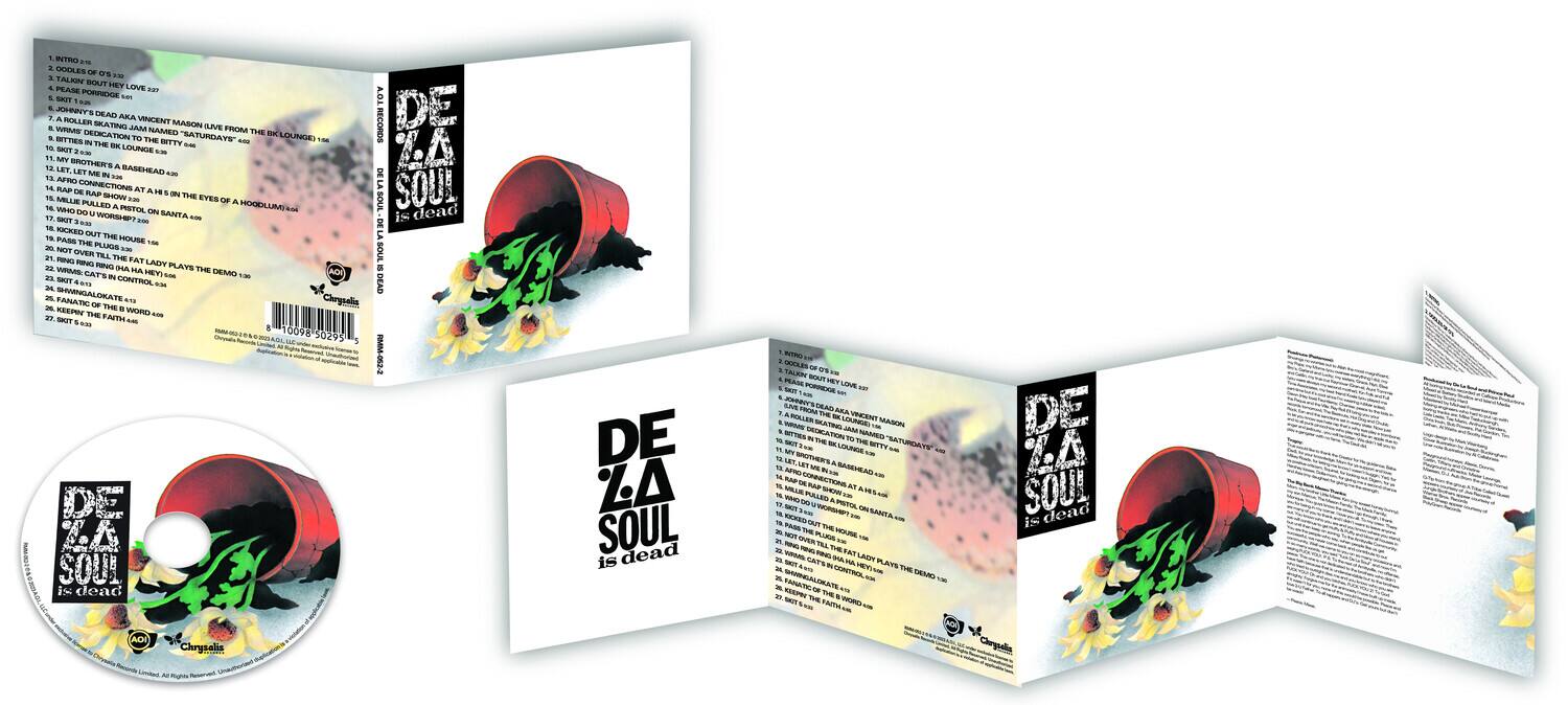 Sure, here is the corrected and grouped text from the image:

---

**DE LA SOUL is dead**

**INTRO**

1. INTRO
2. BUTEENS
3. R F'S TALEN GOLT
4. 1Y LIVE PEASE
5. PORFUDGE
6. SET JOHNNYS DEAN AKA VNEIENT HLLE SEATIUS MASON VUAN MAL NAMENI ILVE
7. DETRATN E - ITTIES T T5E STTY "SATURDAYS AN LOUNGE T - -. - -T . LOUNGE
8. 1r STVEN to LET. Y BASEHEAD ME -- -- AFIO MAP CONNECTIONS AM T MAP - SARM -- THE EVES MELE PALID HOODLUM wea THS PISTOL CN SANTA SUT WORS? -N - - BUT - MUS THE SASL TM PLURIS - SATT N -VER THL a1 - - FAY mas FING LABY MAVS - SI MA T5E A BATS
9. DEMO E5 a ST CONTROL .. - SANATN SHWNGALOKATE AN - M