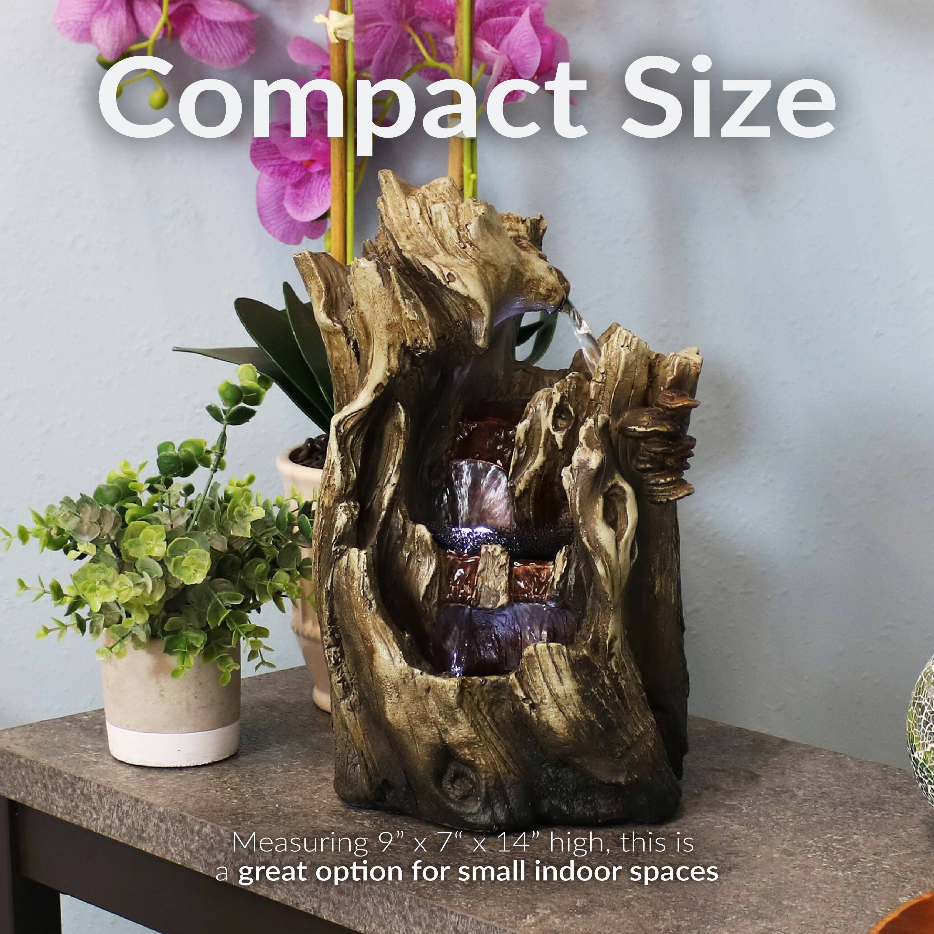 Compact Size

Measuring 9" x 7" x 14" high, this is a great option for small indoor spaces