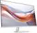 Angle. HP - Series 5 24" 300 nits IPS FHD Monitor, Adjustable Tilt, Flicker Free, Anti-Glare, Low-Blue Light Filter w/USB Hub - White/Silver.