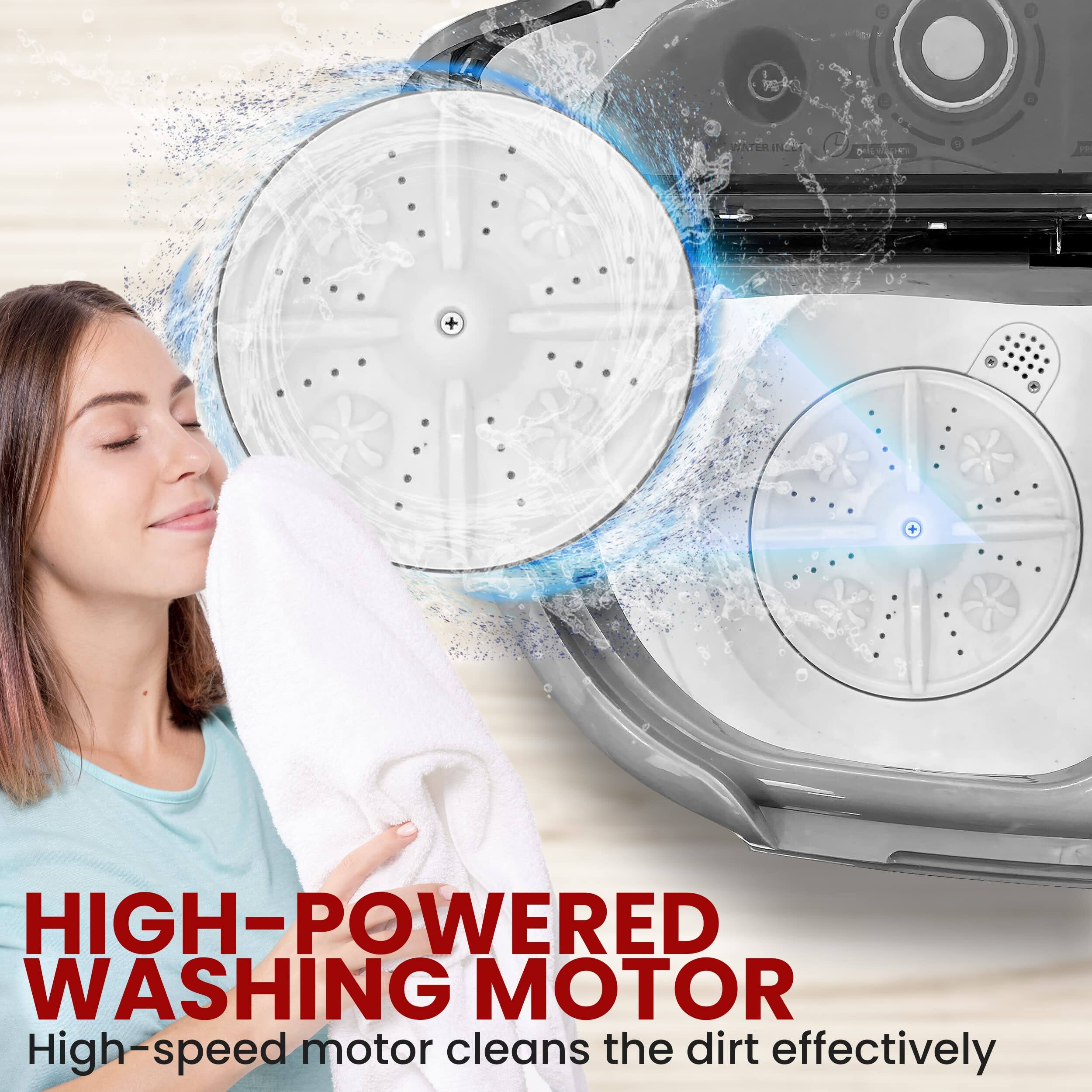 HIGH-POWERED WASHING MOTOR  
High-speed motor cleans the dirt effectively