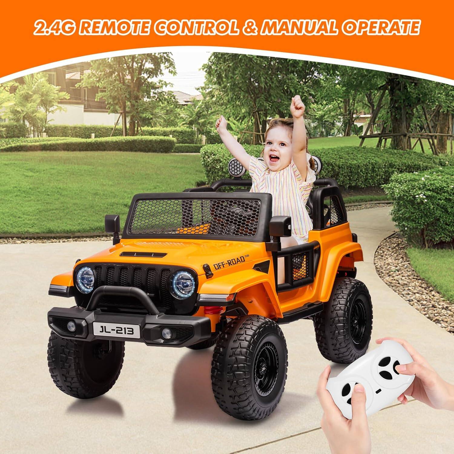 2.4G REMOTE CONTROL & MANUAL OPERATE

OFF-ROAD

JL-213