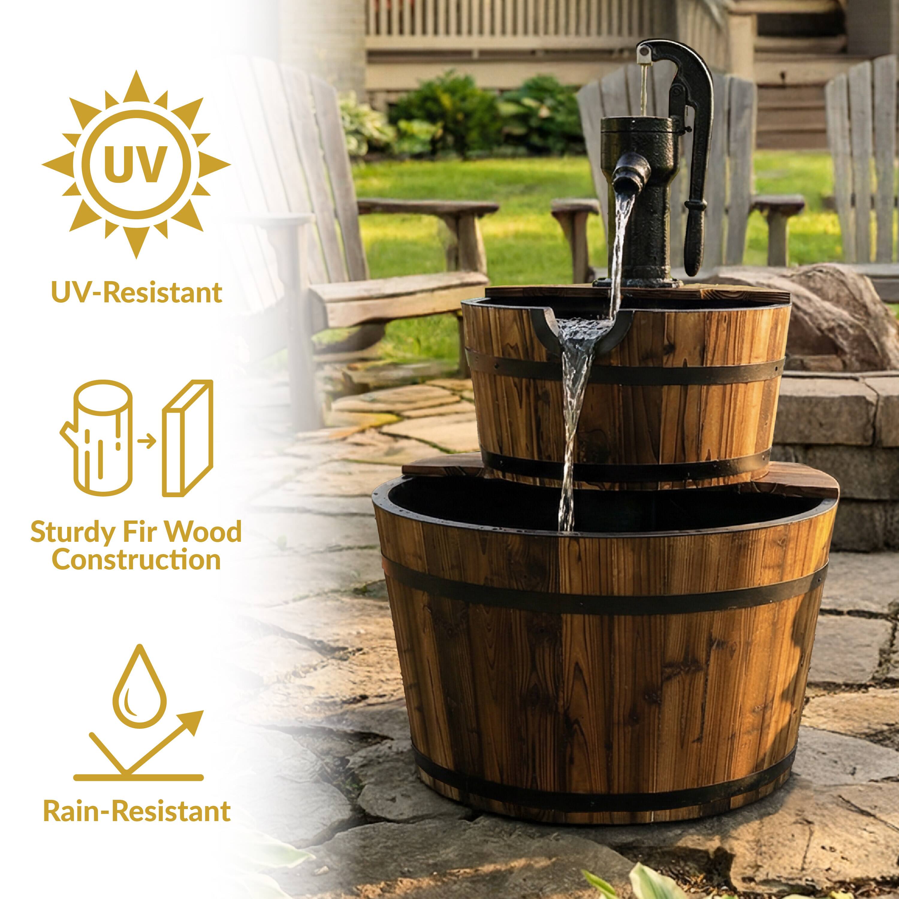 UV-Resistant  
Sturdy Fir Wood Construction  
Rain-Resistant