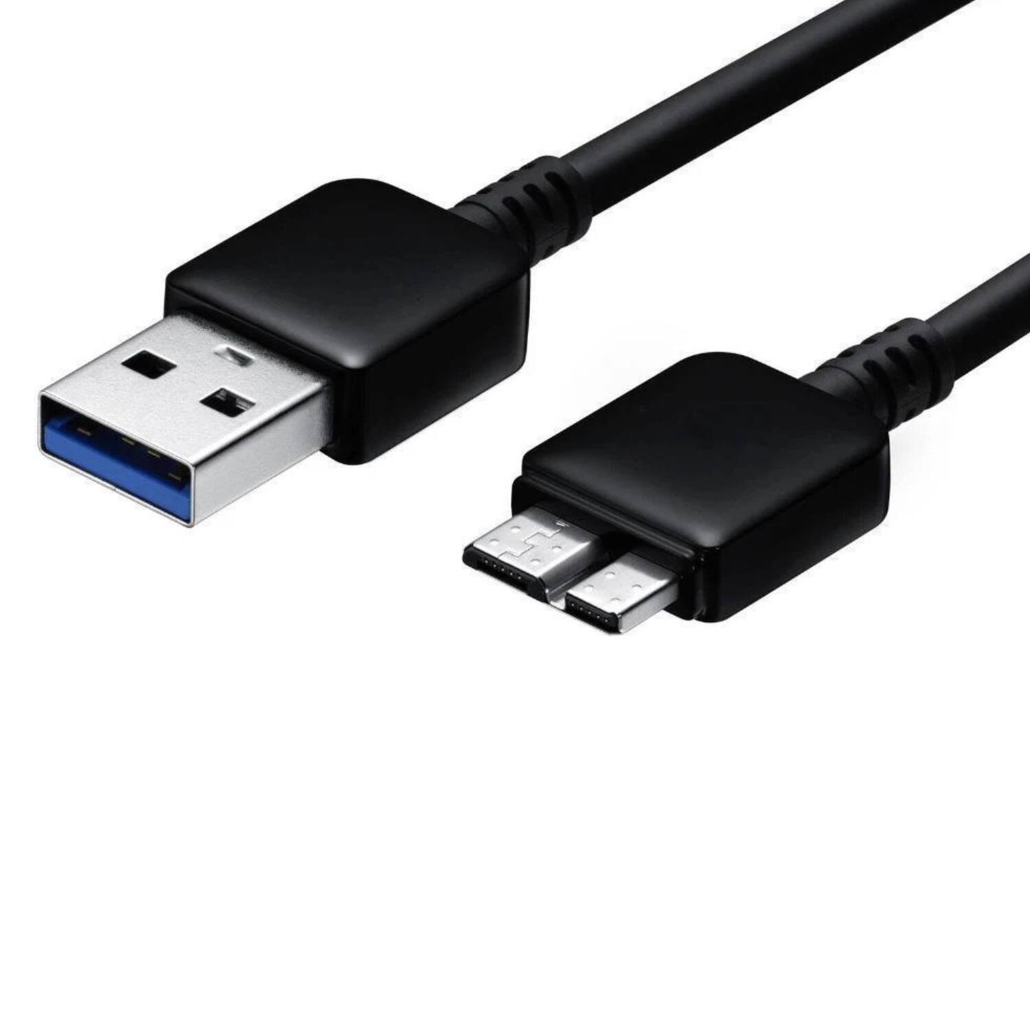 Left. Stock Preferred - 3FT 3.0 Data Sync and Charging Cable Cord - Black.