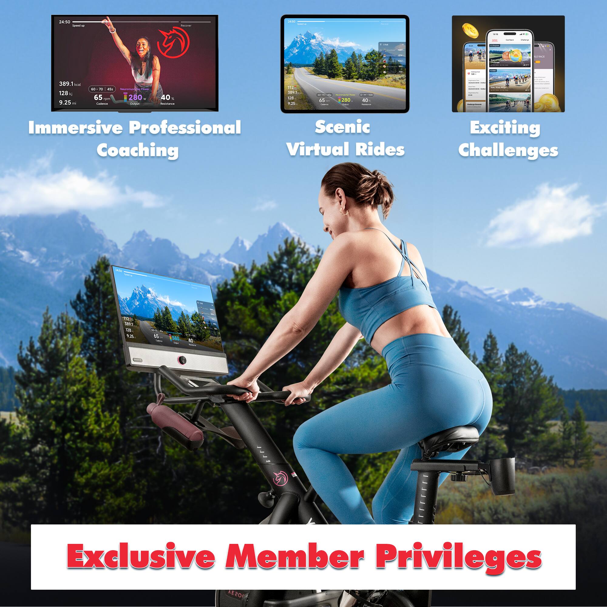 Immersive Professional Coaching

Scenic Virtual Rides

Exciting Challenges

Exclusive Member Privileges