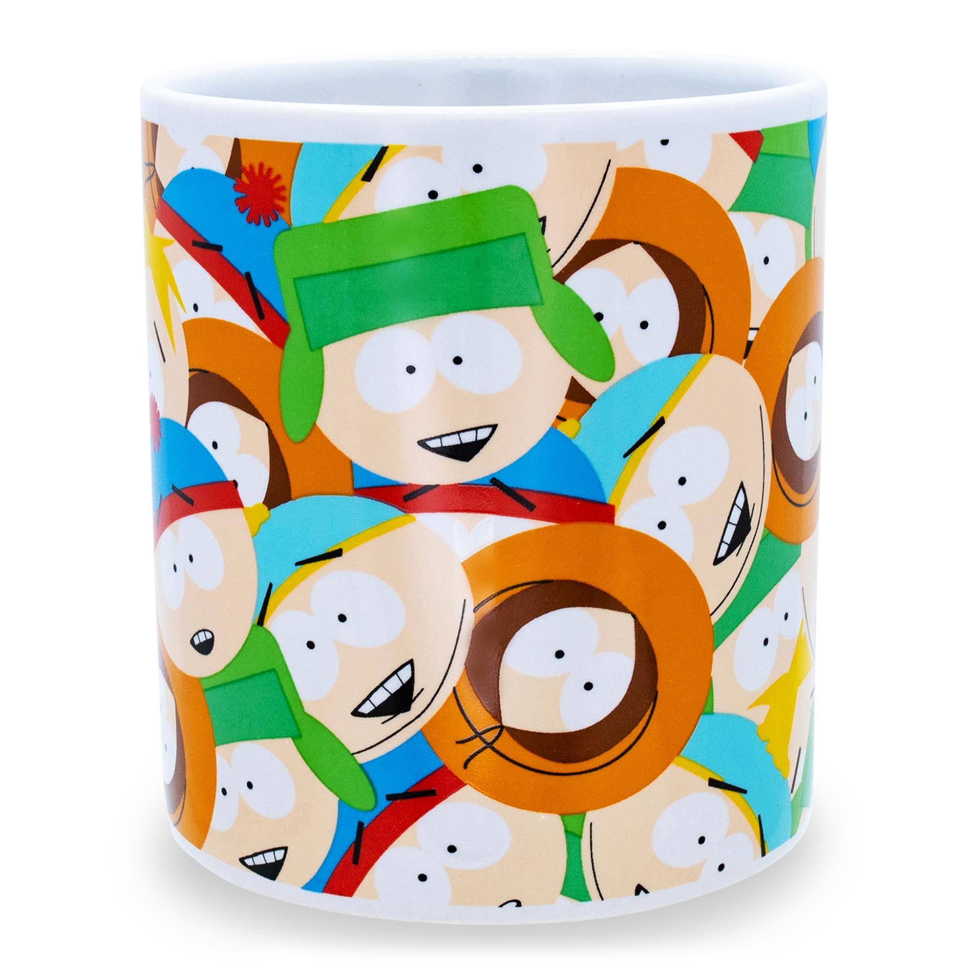 Alt View 1. Silver Buffalo - South Park Character Faces Ceramic Mug | Holds 20 Ounces - Orange.