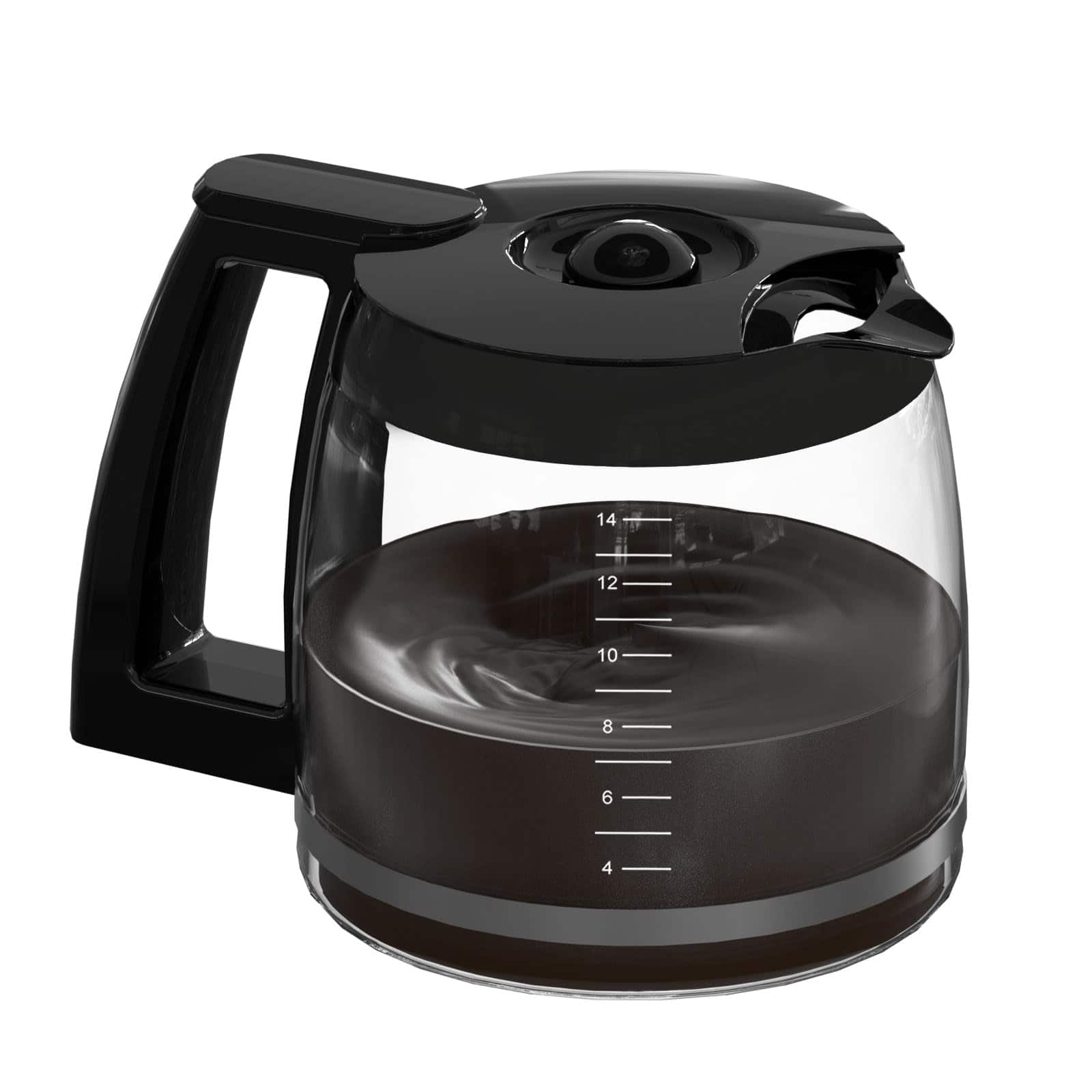 Dapper Styles - 14-cups Coffee Pot Replacement Carafe Compatible With Cuisinart Maker Dcc-2200rc Dcc-2200 Dcc-3200 Dcc-3200 - Default