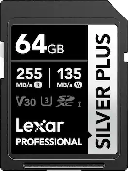 Lexar - Professional SILVER PLUS SDXC, V30 64 GB