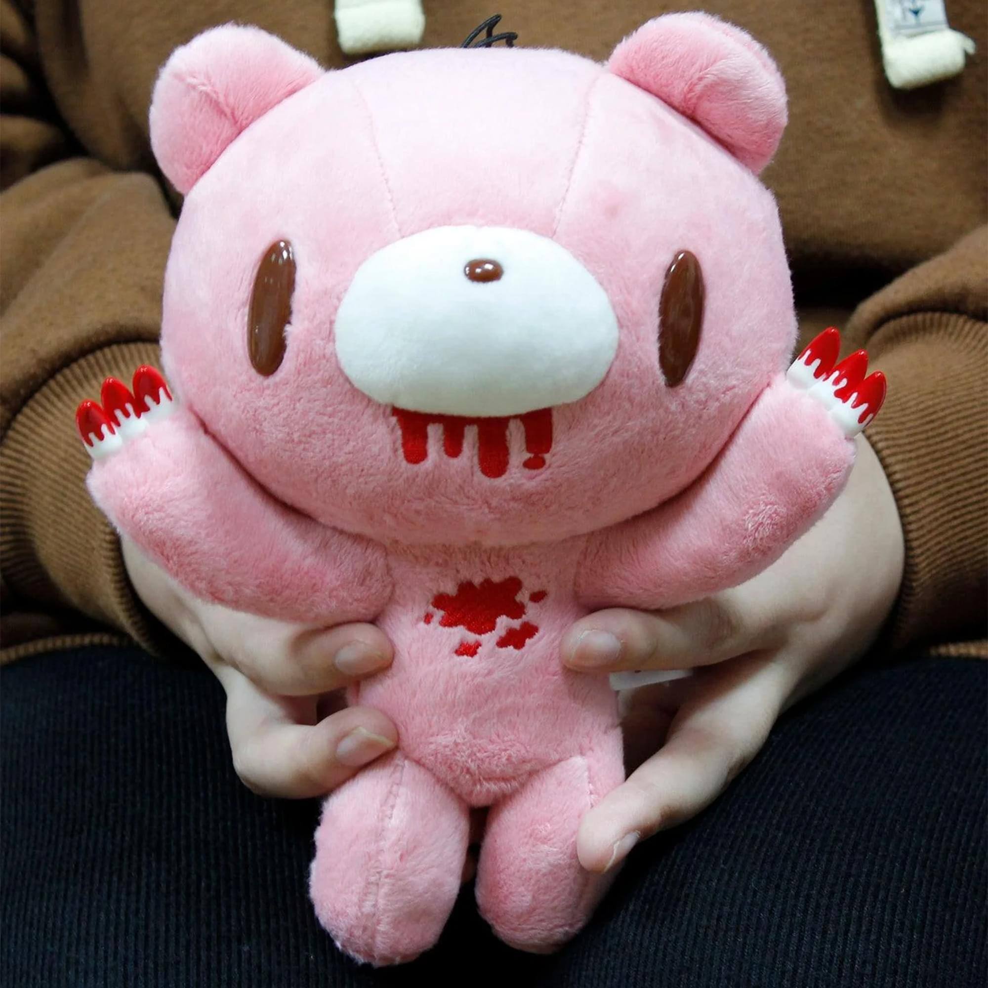 Alt View 3. Great Eastern - Gloomy Bear Arms Up 8 Inch Collector Plush - Red.
