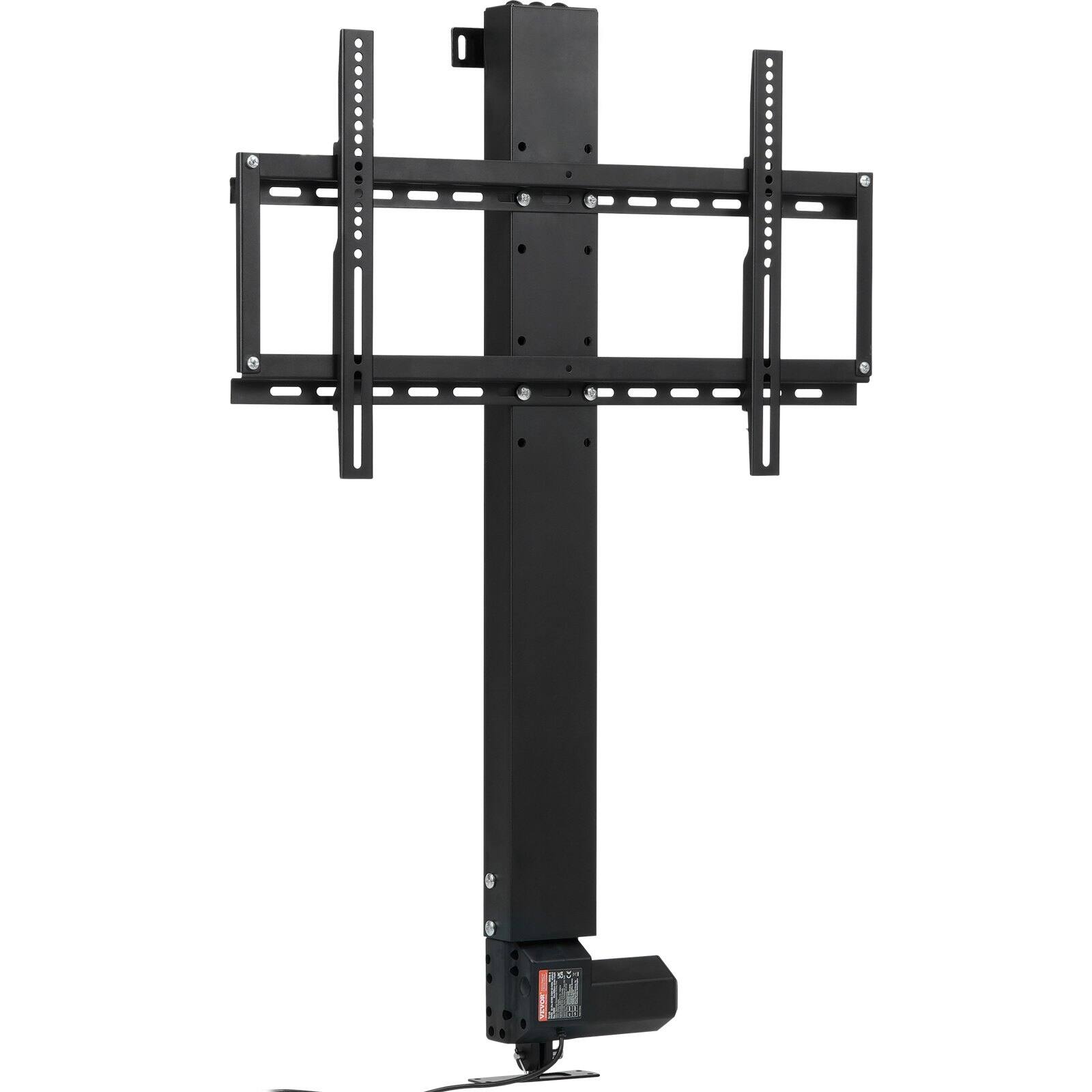 Glintex - Automated TV Lift Stand for 32–60" TVs, 31" Stroke, Adjustable Height 42–73", Remote Controlled, Heavy-Duty Support - Black