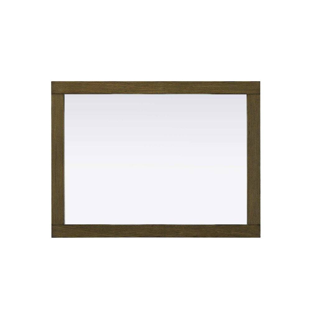 Alt View 1. Elegant Kitchen and Bath - Noah Wooden Rectangle Mirror 27 x 36 in Hazel Oak - Hazel Oak.