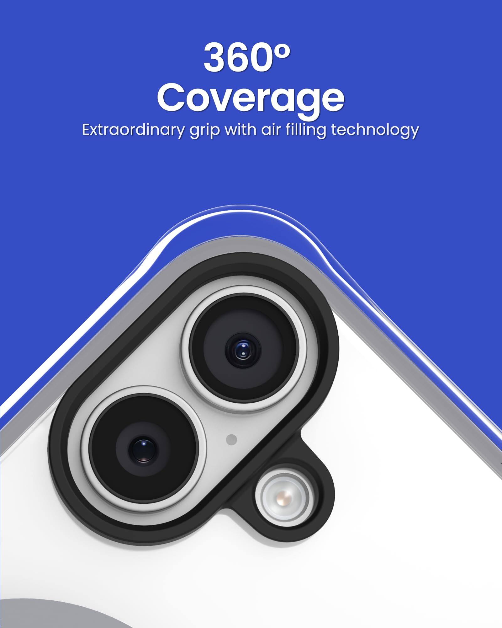 360° Coverage  
Extraordinary grip with air filling technology