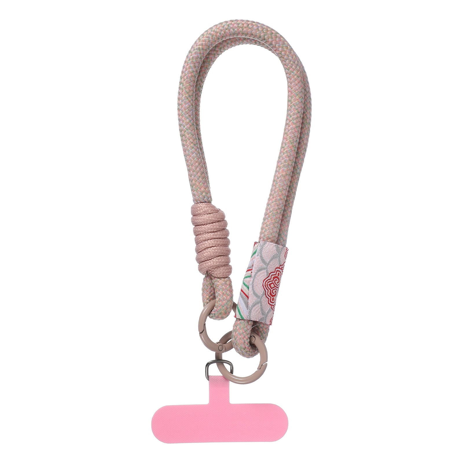 Unique Bargains - Universal Phone Wrist Lanyard Hand Strap Anti Theft Strap with Pads - Dark Pink