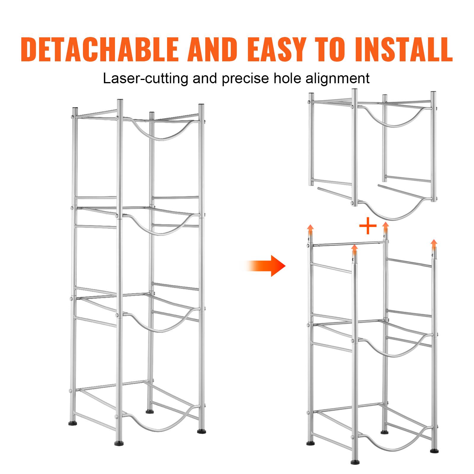 DETACHABLE AND EASY TO INSTALL  
Laser-cutting and precise hole alignment