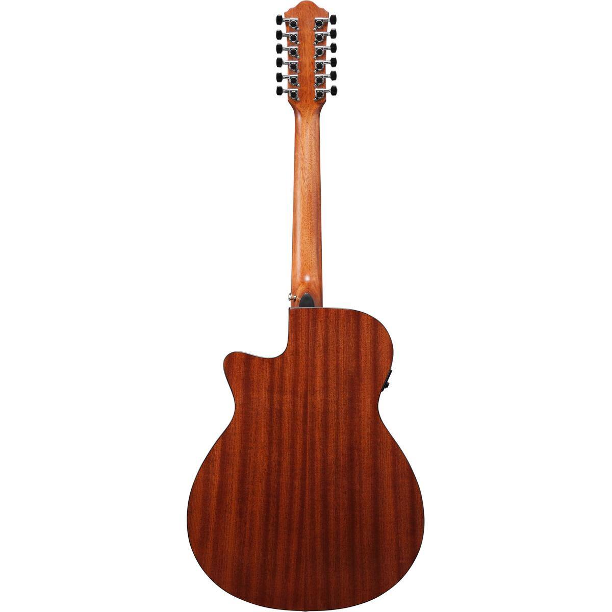 Alt View 1. Ibanez - Ibanez AEG5012 AEG 12-String Acoustic Electric Guitar, Dark Violin Sunburst - Dark Violin Sunburst.
