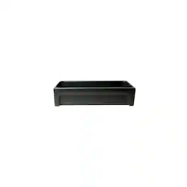 Alfi - 36" Matte Above Mount Fireclay Bathroom Trough Sink - Black