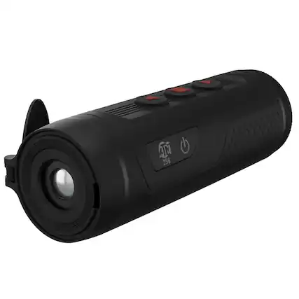 Front. ATN - BlazeSeeker 6 210 1.7-13.6x Thermal Monocular with 256x192 Sensor | SharpIR Ai Image Enhancement with OLED Display - Black.
