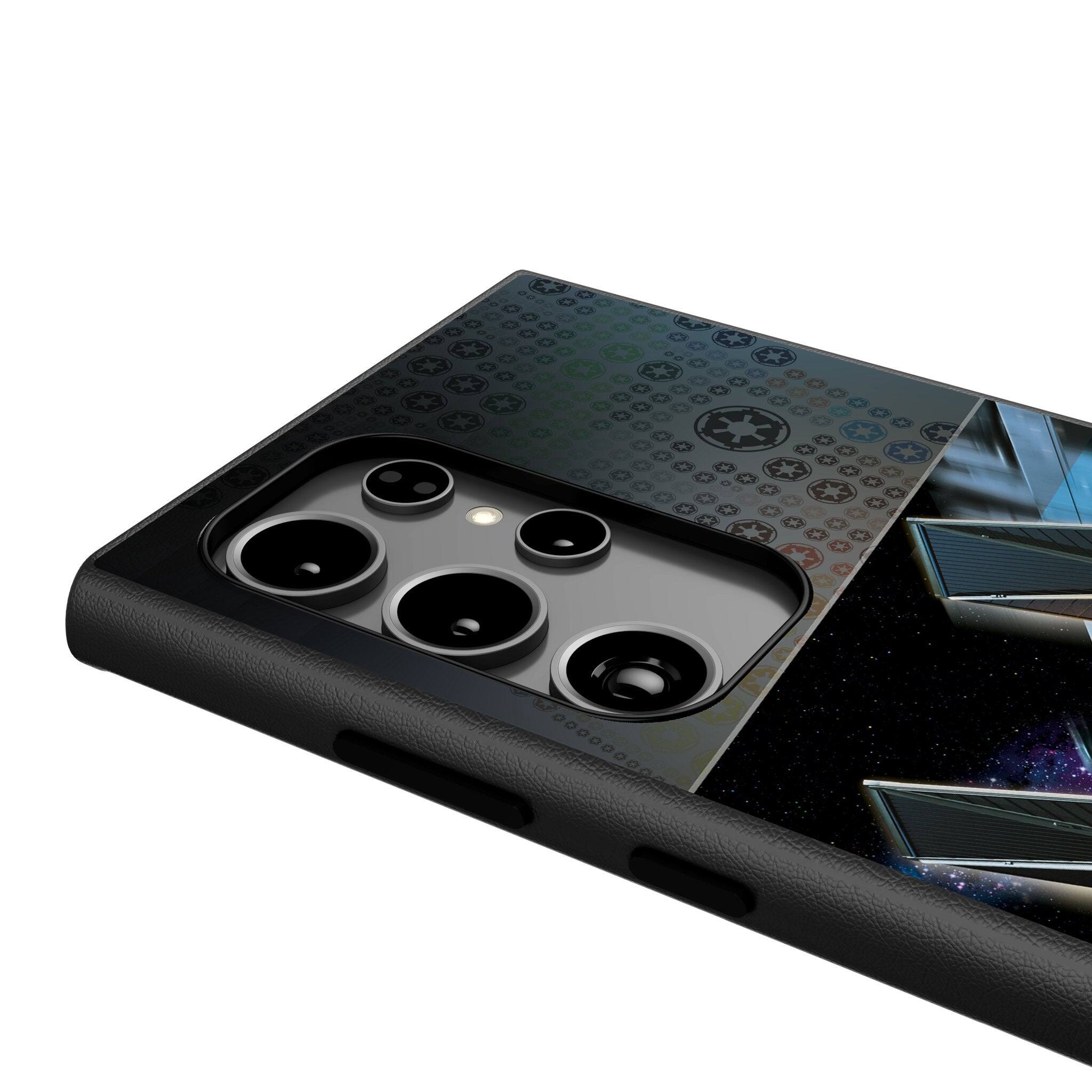 Back. Keyscaper - Star Wars: A New Hope Portrait MagSafe Compatible Phone Case - Samsung Galaxy S25 Ultra - TIE Fighter.