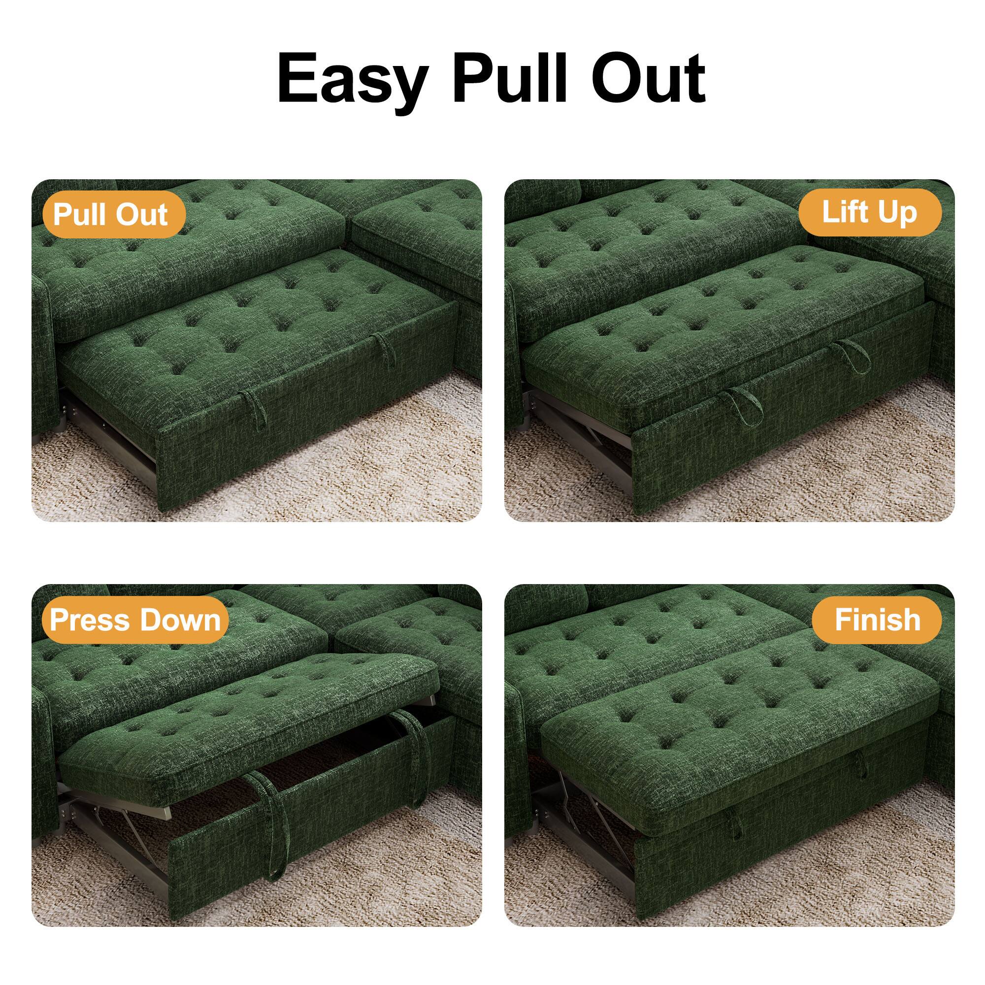 Easy Pull Out

Pull Out

Lift Up

Press Down

Finish