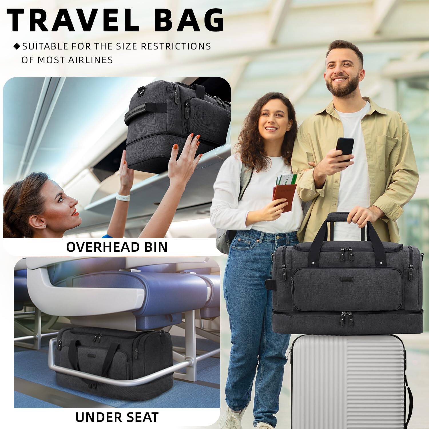 Paradigms Interiors Duffle Bag For Travel Canvas Duffel Bags Men Women ...